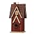 Glitzhome 12" H Hanging Birdhouse Retro Red Distressed Wooden Cottage Garden Bird House for Outdoor