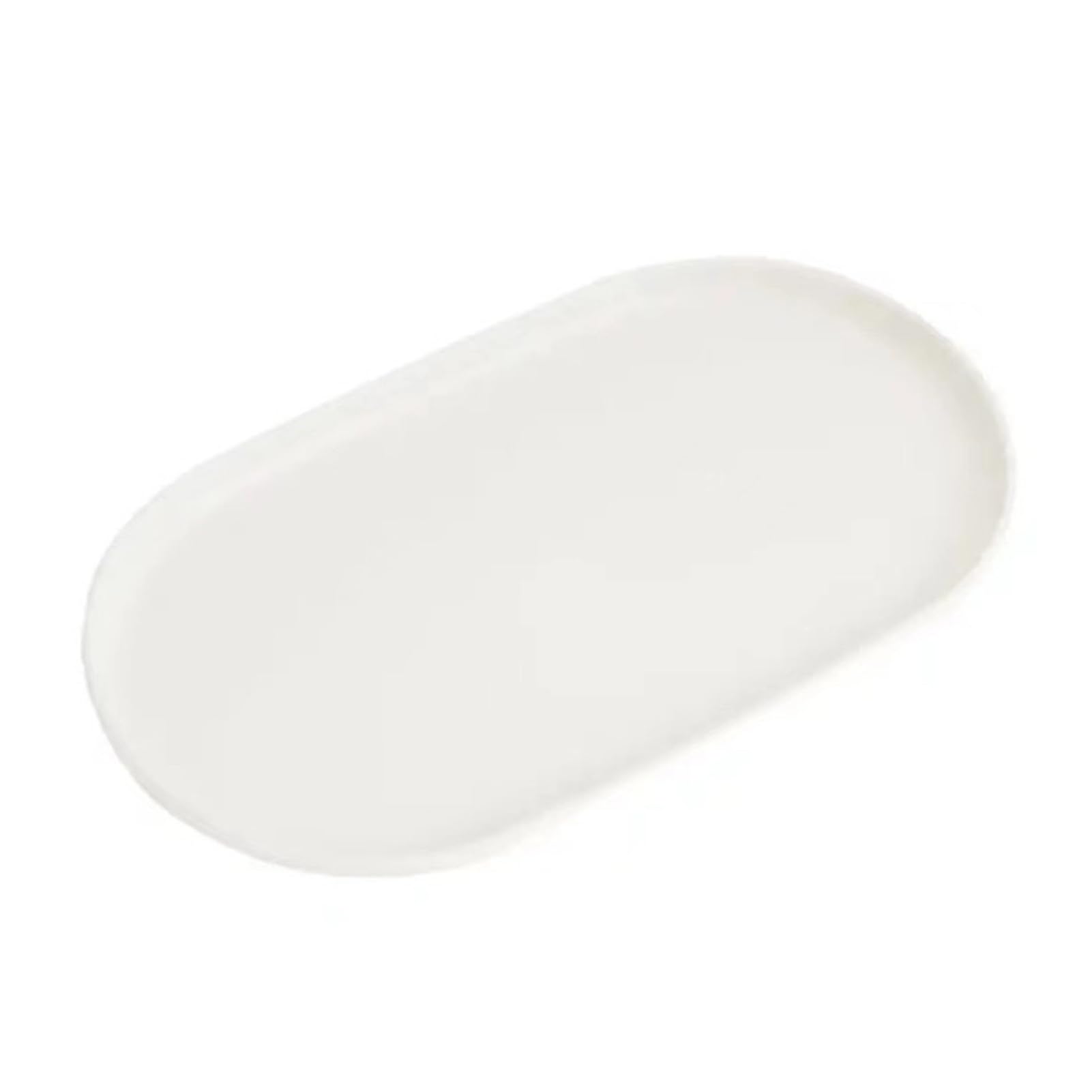 matumou Stackable Fruit Plate Oval Shaped Reusable Dessert Tray Thickened Food Serving Platter for Camping Coffee Table Snacks Food Prep