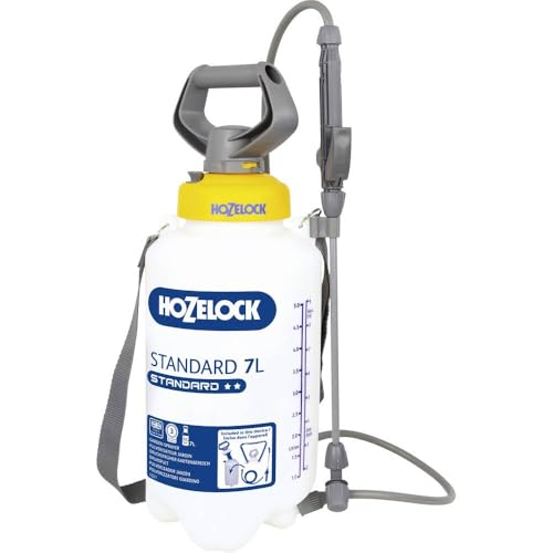 HOZELOCK - Pressure Sprayer Standard 7L : Versatile Easy-to-use Sprayer Ideal for Water-based Solutions (Insecticides Fungicides Weedkillers Fertilisers) 30cm Lance [4231 0000]