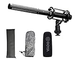 BOYA Microfono XLR Shotgun BY-BM6060 Con Antiurto e Antivento per Fotocamera DSLR - Condensatore Professionale Esterno per Video, Intervista, ENG, Film