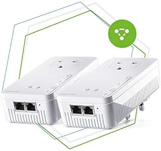 devolo MESH 2-2400 Wi-Fi 5 Starter Kit | 2x Magic Mesh Wi-Fi 5 Adapters | 4k/ 8k UHD Streaming | Stable Home Working (Up to 2400 Mbps Powerline Backbone, Mesh Wi-Fi 5, G.hn, 4x Gb ports)