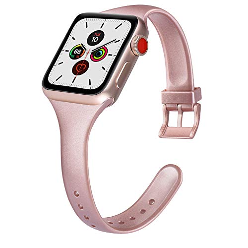 [6 Pack] Bands Compatible With Apple Watch Bands 41Mm 40Mm 38Mm For Women Men, Slim Thin Narrow Bands For Iwatch Se & Series 7 6 5 4 3 2 1 #TOP1