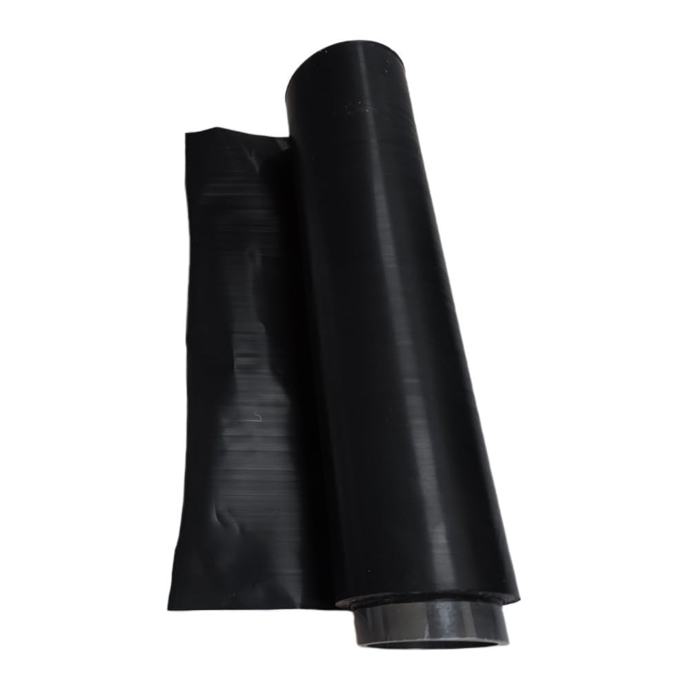 Foglio in PTFE nero ad alta resistenza alle alte temperature for stampaggio a compressione ed estrusione, lunghezza 0,5 m, 1 pz.(0.1x300x500mm)