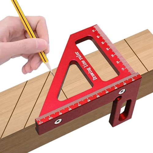 Transportador de ángulo triangular para madera 45 y 90 grados miniatura 2