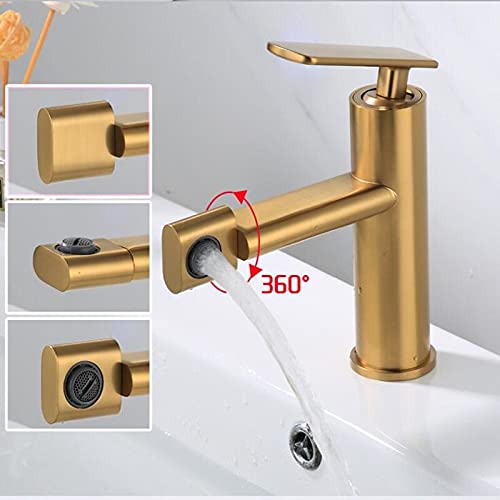 Robinet d'évier mitigeur de salle de bains chaud froid blanc chrome - 2
