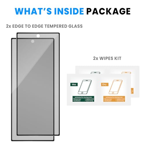 Image of ArmourPro Anti-Glare Matte Tempered Glass for Samsung Galaxy Z Fold 6, Pack of 2, Anti Fingerprint Screen Protector, 9H Scratch Resistant, Smooth Touch, Full Edge to Edge Coverage