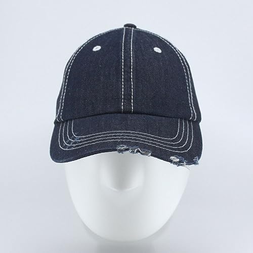 Image of The Vintage Year Distressed Cotton Unstructured Soft Mesh Breathable Adjustable Dirty Wash Dad Hat Trucker Baseball Cap