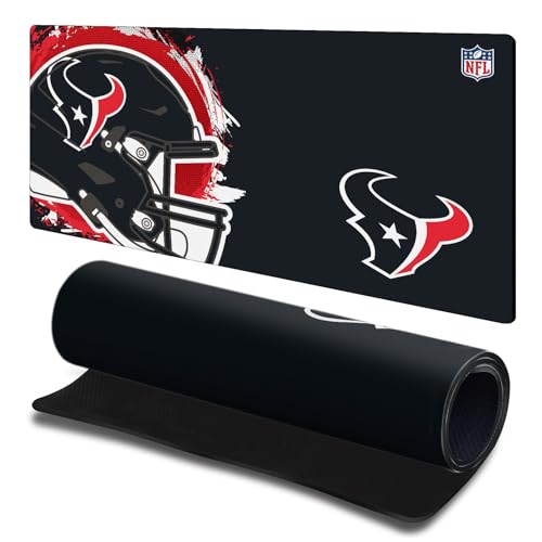 Tapis de souris grand format NFL Houston Texans à surface fluide pour bureau de jeu
