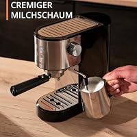 Krups Virtuoso Essential Espresso-Siebträgermaschine, 15 bar, Edelstahl-Applikationen, schlankes Design, Bedienfeld mit 4 Funktionen, inkl. Barista-Zubehör, Edelstahl, XP441810 – Ansicht 6