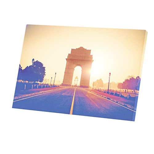Tableau Monument Porte de L'Inde 90x60 Toile Imprimée Idée Déco Salon