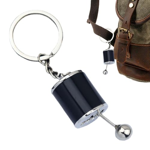 Generico - Keeychain Engrenage - Porte-clés En Forme D'engrenage, Porte Métal Lourd | Porte-clés À 6 Vitesses Changes De Change, Porte-clés D'engrenages Uniques, Clés De Style Industriel Pour Hommes, Noir ,