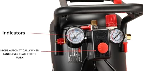 Image of Kaymo K-124FCV2 Air Compressor | 2 HP, 24L Oil-Free | 2800 RPM Copper Motor | High Flow, Low Noise, Portable with Trolley Handle | Ideal for Pneumatic Tools, Spray Painting & DIY Applications