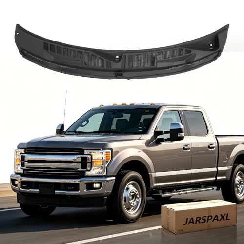 Fits for 2017-2022 F-250 F-350 F-450 F-550 Super Duty Windshield Wiper Covers Window Grille Inserts, Front Windshield Vent Deflector Cover, Wiper Cowl Panel HC3Z-25022A69-AA HC3Z-25022A69-AB by JARSPAXL - Used condition - US$129.00