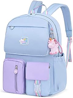 ZLLOO Rainbow Preschool Backpack Waterproof School Backpack Little Kid Book Bag for Teens Girls Gift