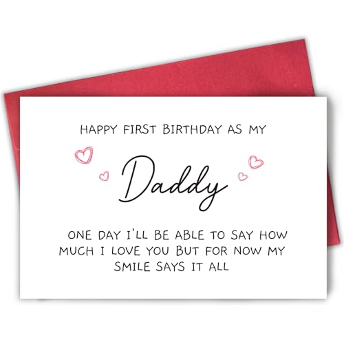 Funny 1st Daddy Birthday Card for Him