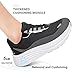 Wirpex Women's Wide Toe Box Walking Shoes Comfortable Cushion Running Tennis Shoes Breathable Non Slip Workout Gym Sports Athletic Extra Wide Width Fashion Sneakers Black Size 8