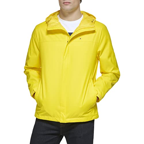 Tommy Hilfiger mens Lightweight Breathable Waterproof Hooded Rain Jacket