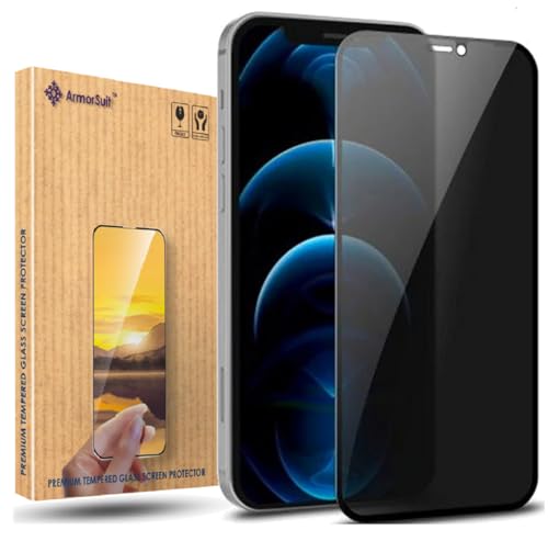 Image of ArmorSuit 2 Pack Anti-Spy Privacy Tempered Glass Screen Protector Guard foriPhone 12 Pro Max (6.7 Inches)