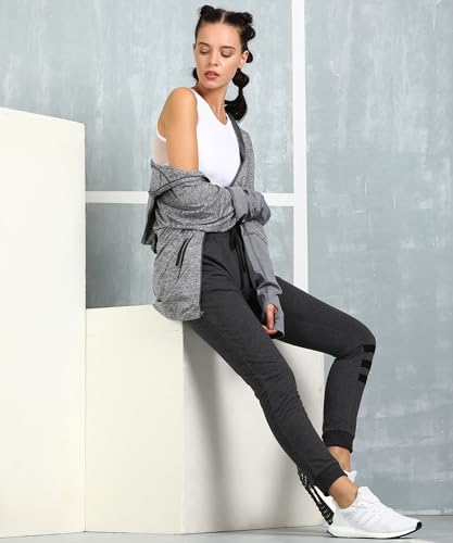 Image of Alan Jones Clothing Women's High Rise Solid Slim Fit Joggers Track Pant