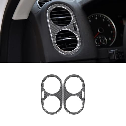 Cache-aération Tiguan masquer rayures console noire autocollante - 2