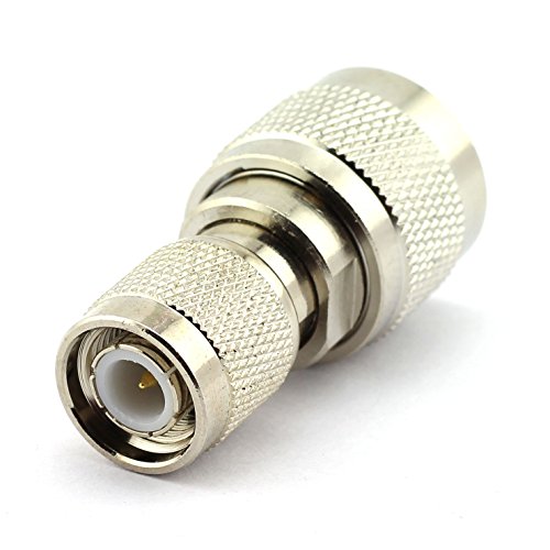 DGZZI 2-Pack TNC Male to N Male RF Coaxial Adapter TNC to N Coax Jack Connector