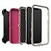 OtterBox iPhone 11 Defender Series Case - Love Bug (Raspberry Pink) (Dove/Raspberry), Rugged & Durable, with Port Protection, Includes Holster Clip Kickstand