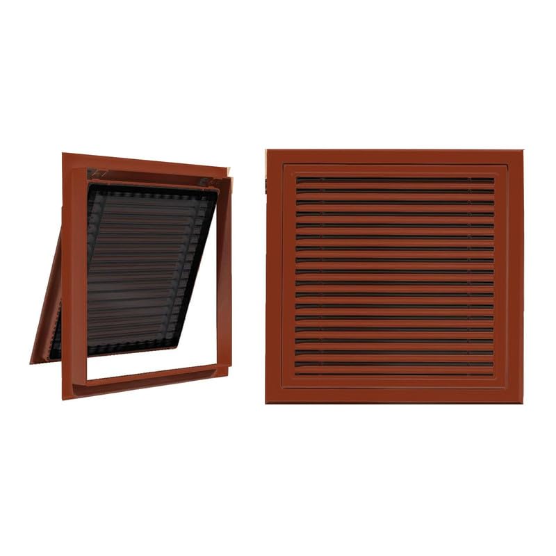 Tapa de ventilación, Tapa Cuadrada roja para Panel eléctrico, Escape Empotrado de 20x42 Pulgadas - diseño Plano Que Ahorra Espacio para hoteles, Ideal para la protección de Paneles eléctrico