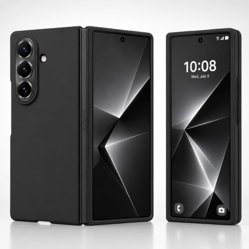 Image of amazon basics Slim Matte Hard PC Back Cover Case for Samsung Galaxy Z FOLD 8 Ultra with Integrated Hinge Protection and Smooth Anti-Fingerprint Finish (Midnight Black)