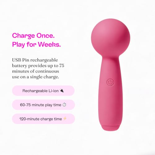 Image of Hello Nancy Personal Wellness Massager for Women - Body Safe Silicone Relaxation Device with 10 Patterns, Quiet and Discreet Vibrating Massager, Rechargeable with 60-75 Minutes Use Time