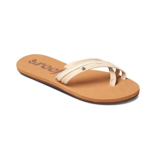 REEF Women's O'Contrare LX Flip Flop, Cream, 8 M US