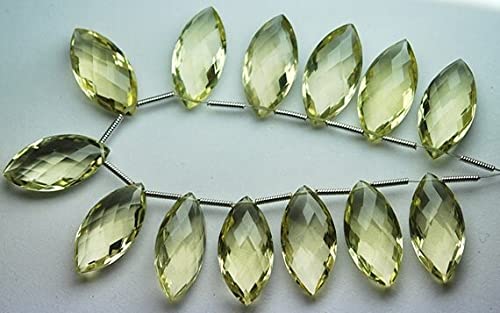 Quartz Citron Vert Naturel LKBEADS pour Résoudre le Problème d'Appairage des Boucles d'Oreilles