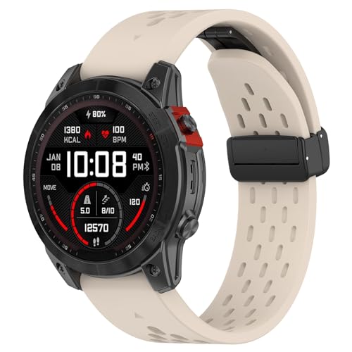 Correa para Garmin Instinct 2X Solar 26mm beige miniatura 5