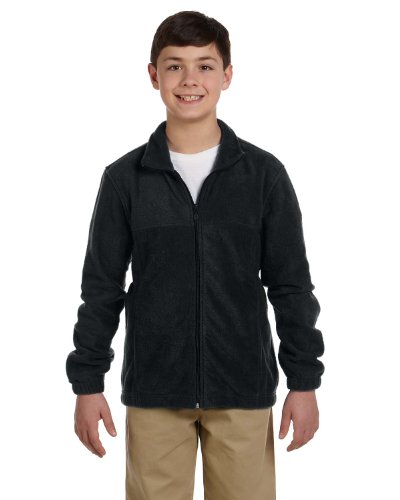 Sweat-shirt noir fille Harriton en taille S pour enfant