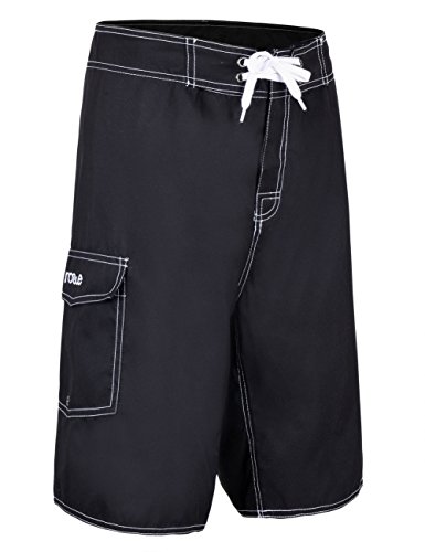Image of Nonwe Men's Solid Lightweight Beach Shorts Half Pants with Lining