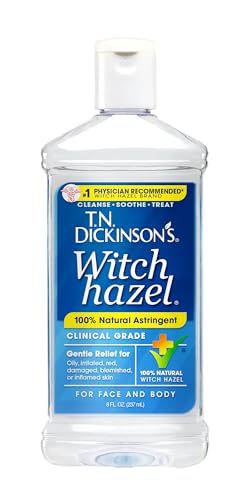 Image of T.N. Dickinson's Witch Hazel 100% Natural Astringent for Face and Body, 8 fl oz