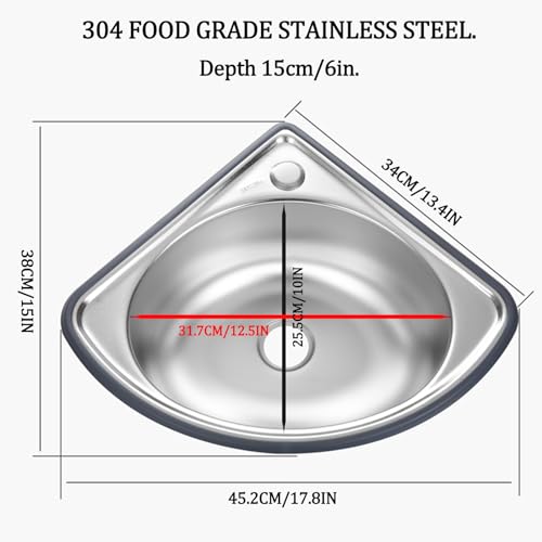 Évier d'angle en acier inoxydable avec robinet cuisine