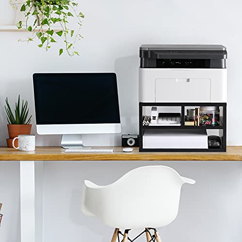 Printer Stand - Desktop Stand for Printer, Printer Stand for Desk with Storage File Cabinet for Home Office by AMERIERGO - Thumbnail 7
