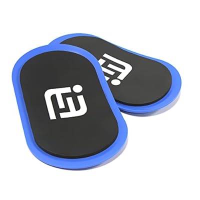 Blue Gliding Discs Core Sliders(Curved Arc) Smooth Use On Carpet Floor Exercise Sliders Equipment.Compact Core Gliders for Home Gym – Fitness Equipment & Full-Body Workout Accessories