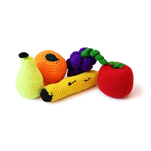 Shumee Crochet Fruits Soft Toy Set for - 1 Years+ | Eco Friendly Bag-O-Fruits | Pretend & Play | 100% Soft-Cotton | No Plastic | Learning Toy (B07BHBFW8X) Amazon Price History, Amazon Price Tracker