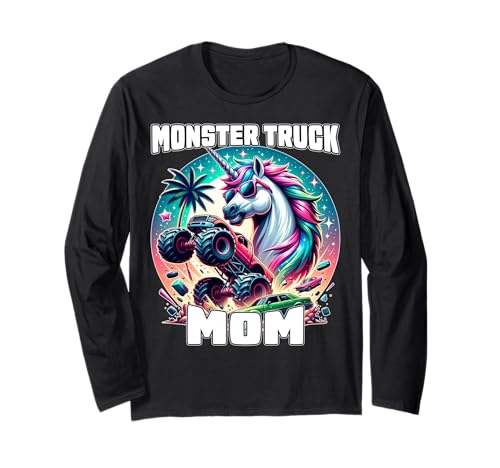 Monster Truck - Camisa para mamá para mujer, día de la madre y adultos Manga Larga