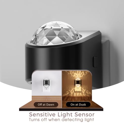 Image of Briignite Night Light, Night Lights Plug into Wall, LED Projector Night Light, Soft White for Bedroom, Dimmable Brightness Dusk to Dawn Nightlight for Kids, Nursery, Bathroom, Home Decor, Gaming Room