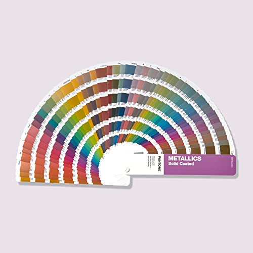 Pantone GG1507B Metallics Guide – Wässrig glänzender und metallisch beschichteter Farbfächer in chromatischer Farbanordnung