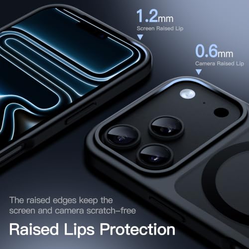 Image of JETech Magnetic Matte Cover Case for iPhone New Pro, Black