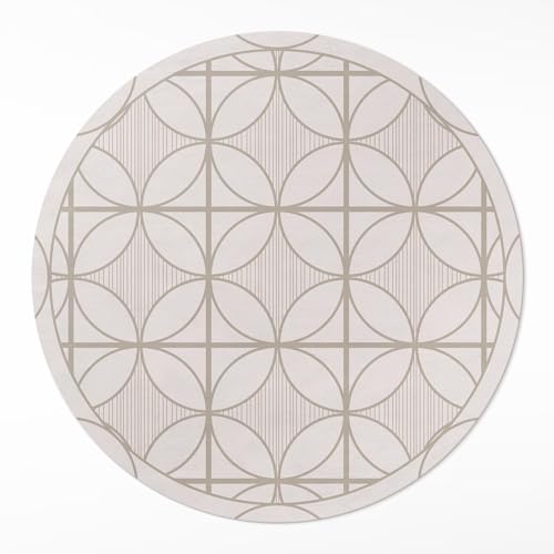 Tapis vinyle ø90 cm durable et élégant de sol pour maison deco - 2