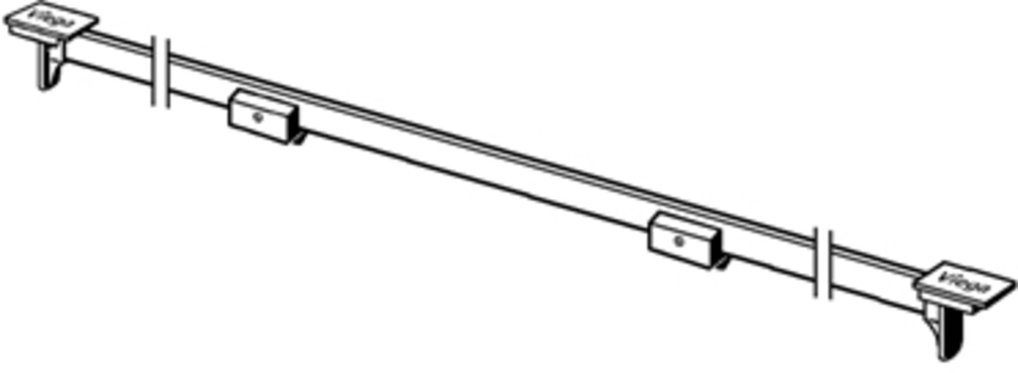 Viega Visign Einsteckrost SR1 30-120 cm für Duschrinne Matt
