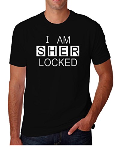 Hot Ass Tees I Am Sherlocked Sherlock Holmes Inspired T-Shirt Black XXX-Large