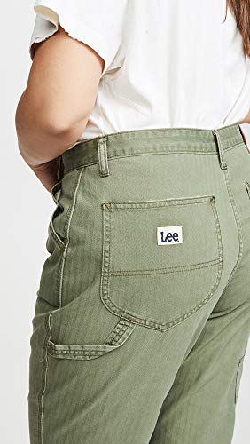 Lee Vintage Modern Women's High Rise Dungaree Ankle Jeans, Vintage Olive Herringbone, Green, 28 #TOP5