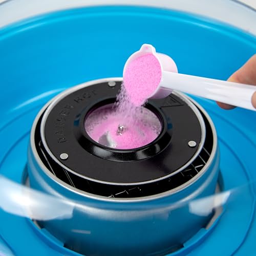 Nostalgia Kool-Aid Cotton Candy Variety Kit – 3 Flossing Sugar Flavors (Black Cherry, Sharkleberry, Peach Mango) – 7-oz Bottles – Compatible with Cotton Candy Makers – Party Supplies