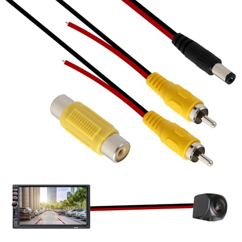 10M Câble d’Extension de Caméra de Recul de, Câble Vidéo RCA Double Blindage Amélioré avec Prise RCA Jaune vers Prise Femelle,Cable Camera de Recul,...