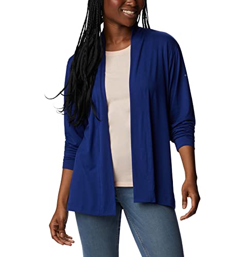Columbia Women's Anytime Knit Layering Long Sleeve, Dark Sapphire, X-Large #TOP4